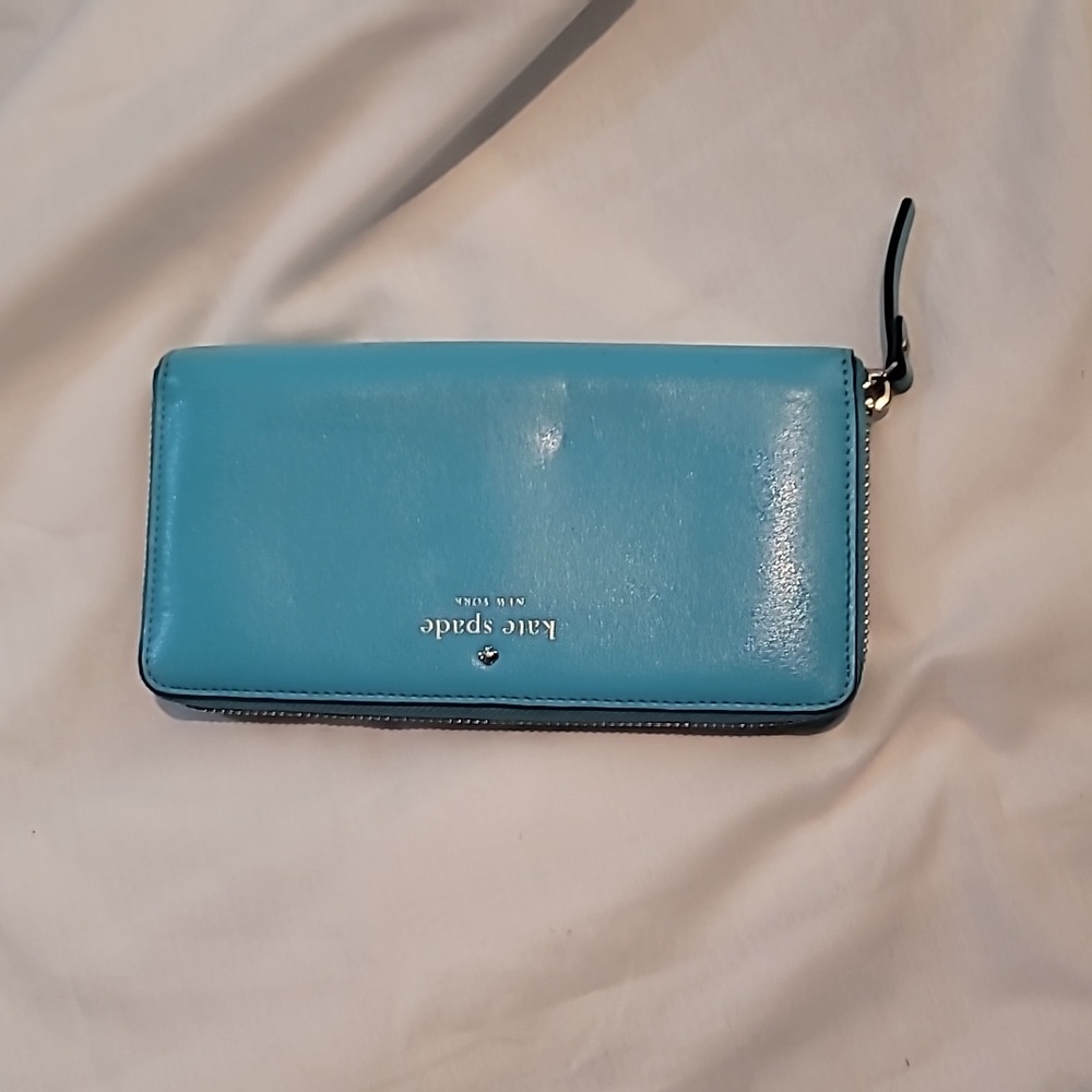 Kate spade large Tiffany blue wallet